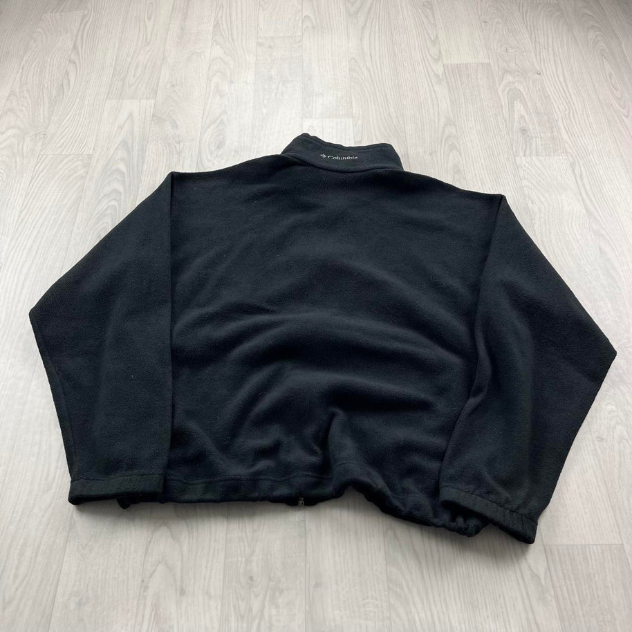 VINTAGE Y2K COLUMBIA ZIP UP FLEECE JACKET BLACK