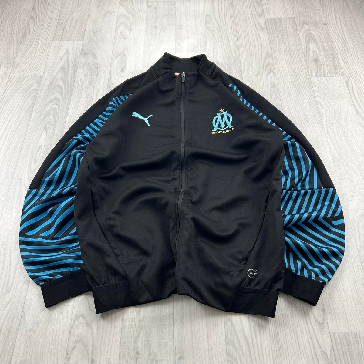 2018/19 PUMA MARSEILLE FOOTBALL TRACK JACKET BLACK / BLUE