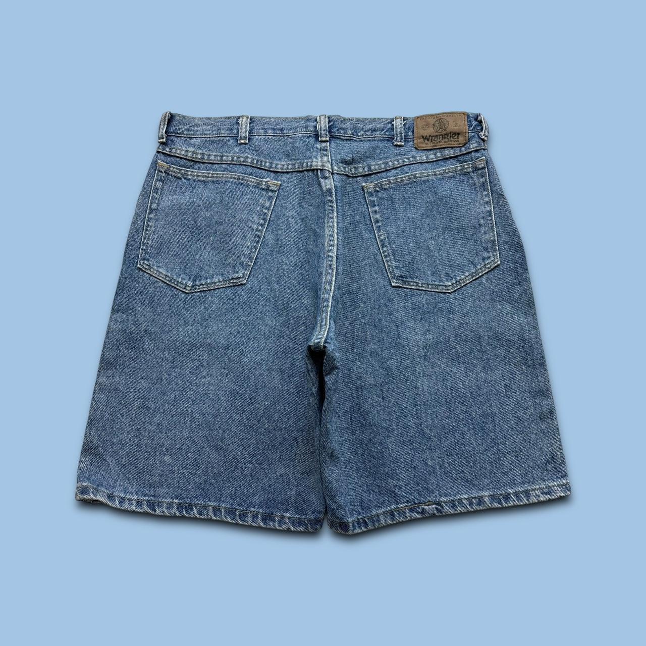 VINTAGE 00s WRANGLER BAGGY LOOSE JORTS BLUE