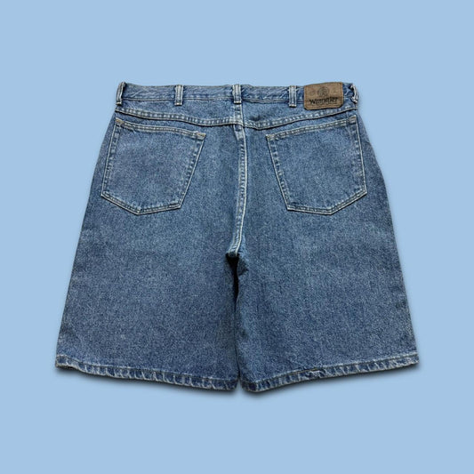 VINTAGE 00s WRANGLER BAGGY LOOSE JORTS BLUE