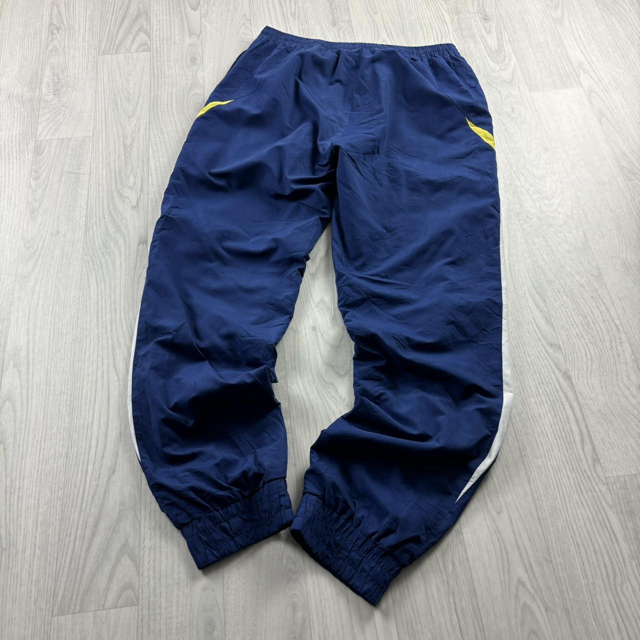 VINTAGE Y2K KAPPA BAGGY TRACKSUIT BOTTOMS BLUE