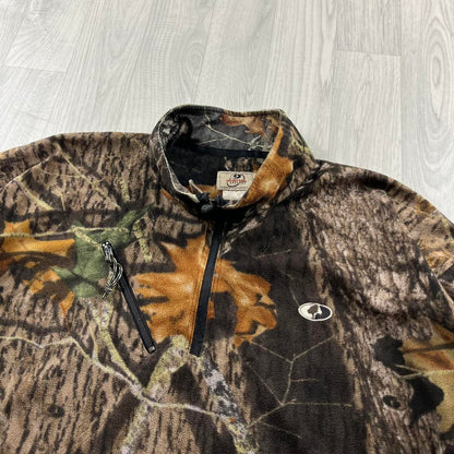 VINTAGE MOSSY OAK REALTREE QUARTER ZIP FLEECE CAMO