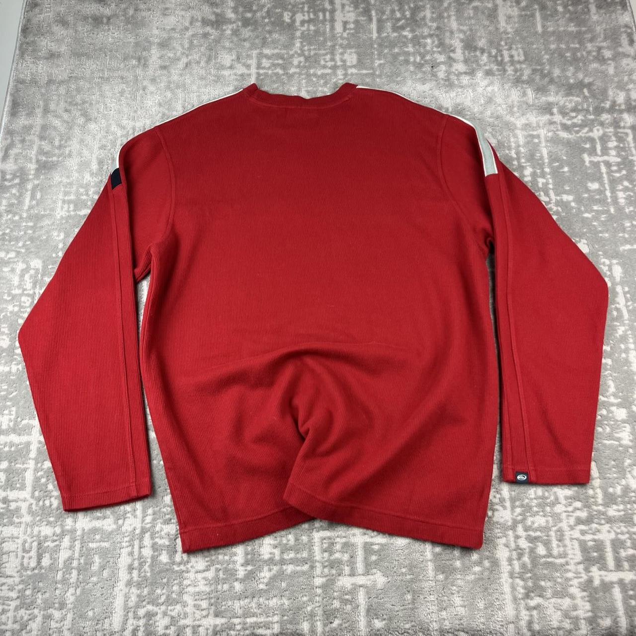 VINTAGE Y2K QUIKSILVER LIGHTWEIGHT KNITTED JUMPER RED