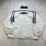 VINTAGE Y2K UMBRO MALAGA WINDBREAKER JACKET WHITE
