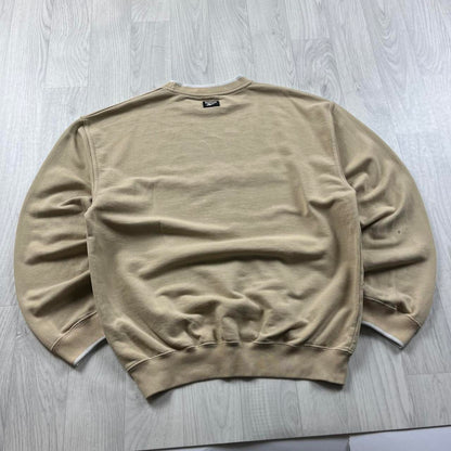 VINTAGE Y2K REEBOK SPELL OUT SWEATSHIRT BEIGE