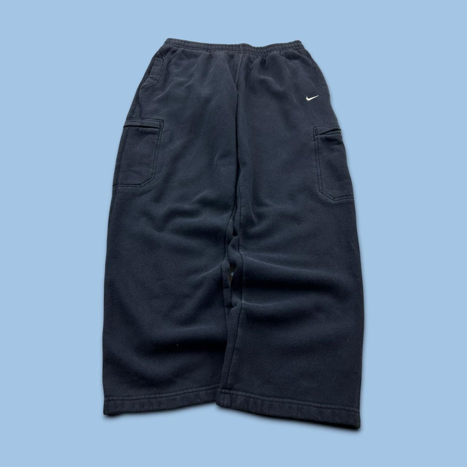 VINTAGE Y2K NIKE BAGGY CARGO COTTON SWEATPANTS NAVY