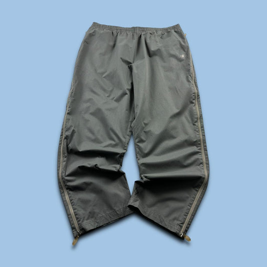 VINTAGE Y2K CHAMPION BAGGY TRACKSUIT BOTTOMS GREY