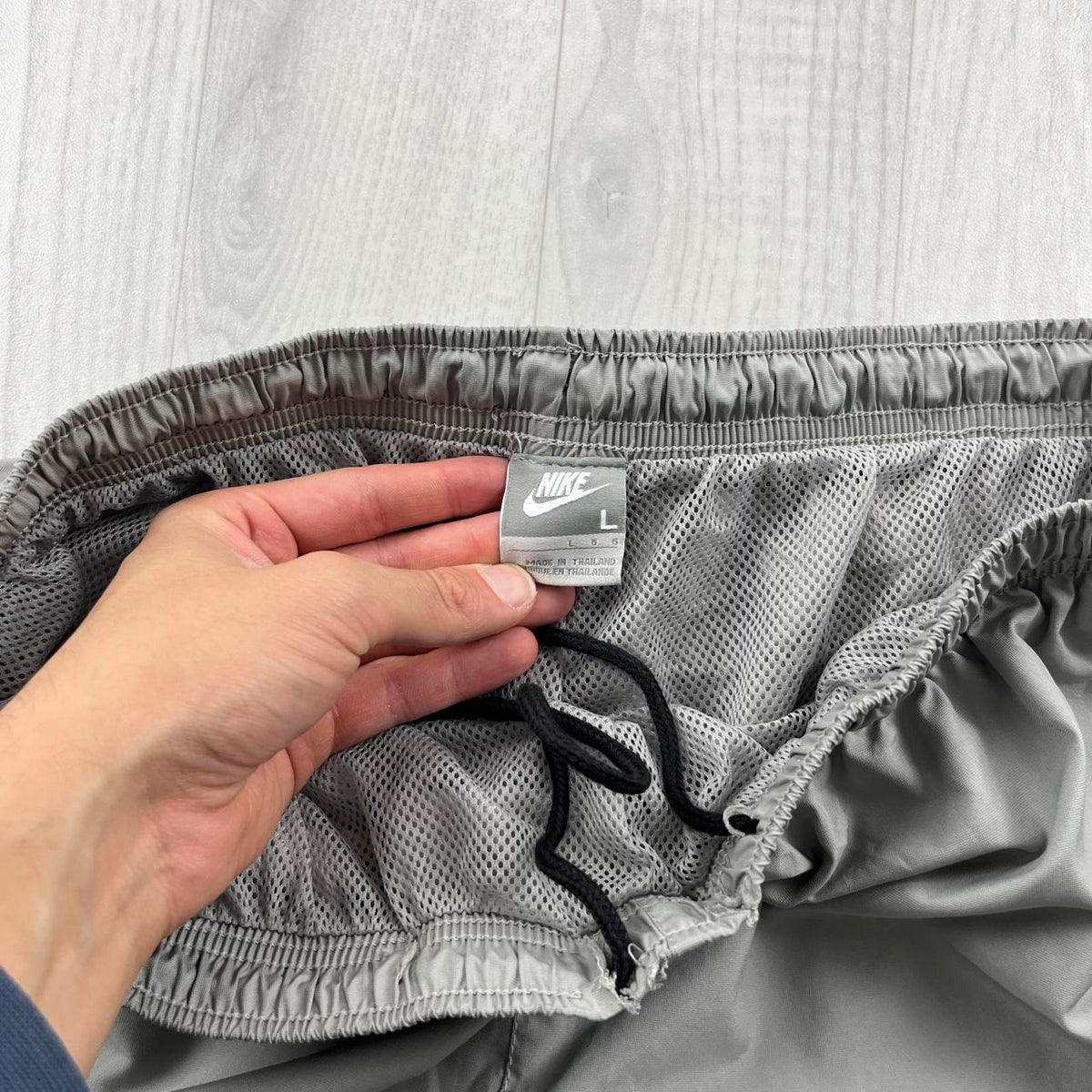 VINTAGE Y2K NIKE BAGGY TRACKSUIT BOTTOMS GREY