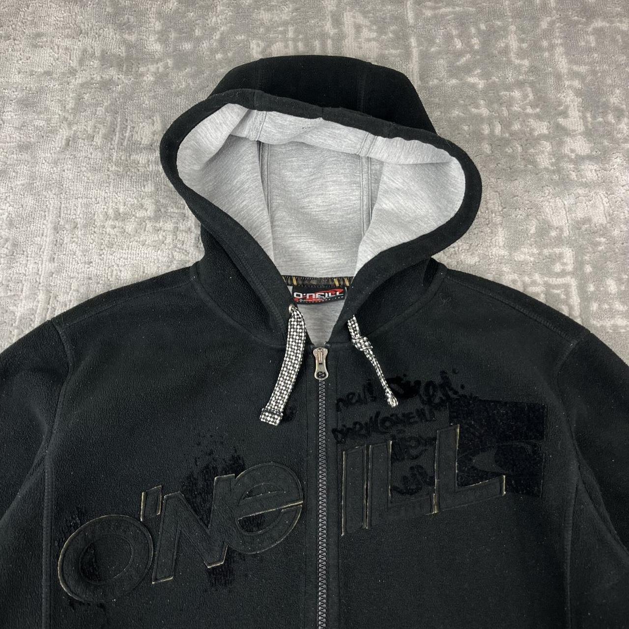 VINTAGE Y2K O’NEILL HEAVY FLEECE ZIP UP HOODIE BLACK