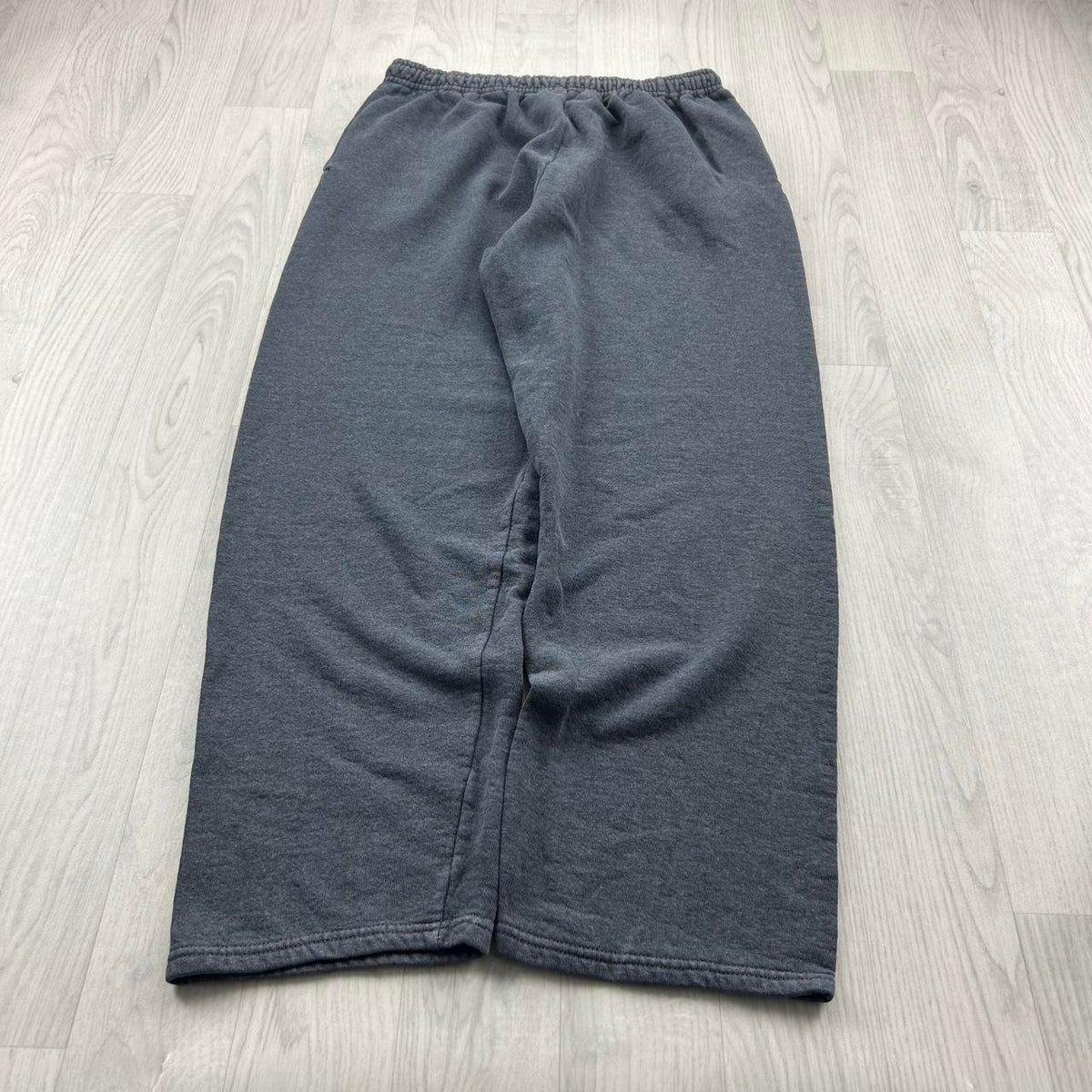 VINTAGE Y2K RUSSELL ATHLETIC BLANK BAGGY COTTON SWEATPANTS GREY