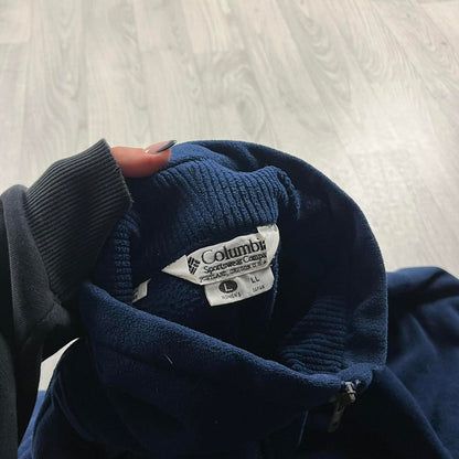 VINTAGE Y2K COLUMBIA ZIP UP TECHNICAL FLEECE NAVY