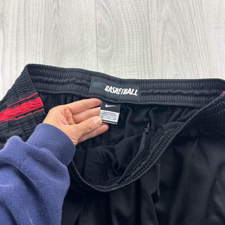 VINTAGE Y2K NIKE BAGGY TRACKSUIT BOTTOMS BLACK RED