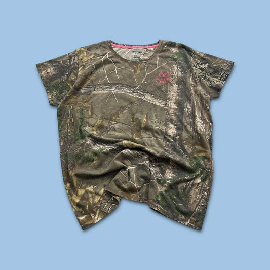 VINTAGE Y2K REALTREE BABY TEE CAMO