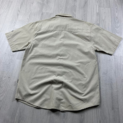 VINTAGE Y2K BILLABONG SHORT SLEEVE SHIRT CREAM