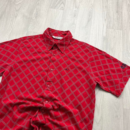 VINTAGE Y2K ONEILL SHORT SLEEVE PATTERN SHIRT RED
