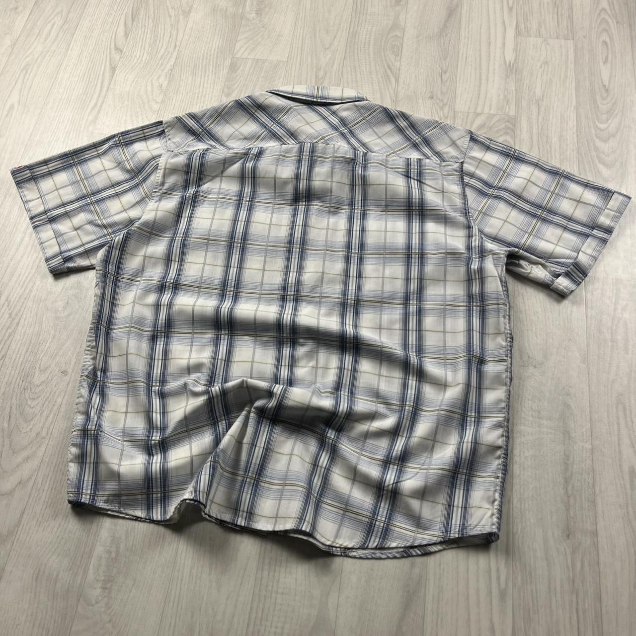 VINTAGE Y2K AIRWALK CHECKERED SHORT SLEEVE SHIRT WHITE