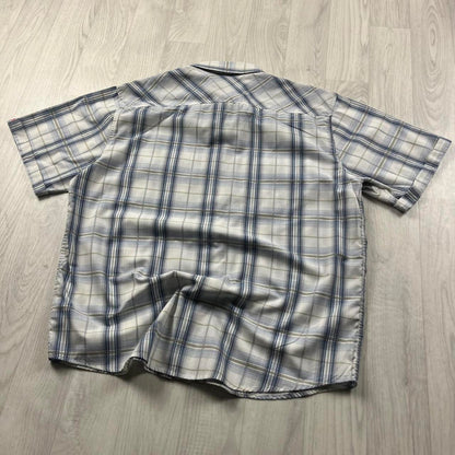 VINTAGE Y2K AIRWALK CHECKERED SHORT SLEEVE SHIRT WHITE