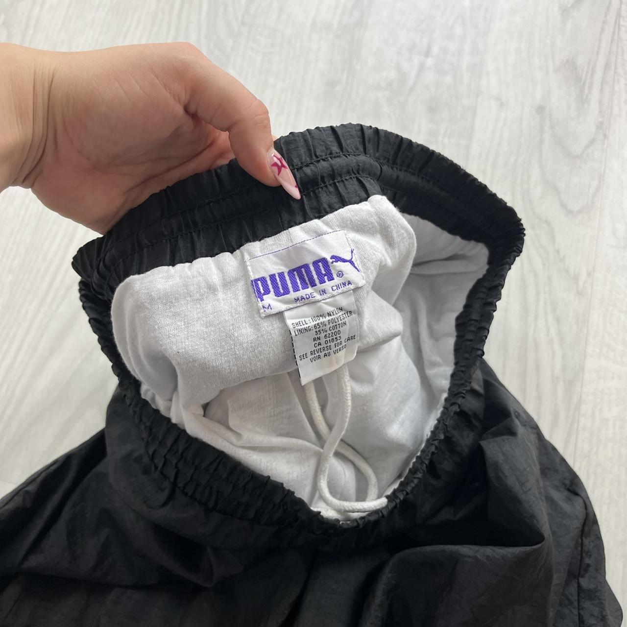 VINTAGE Y2K PUMA BAGGY TRACKSUIT BOTTOMS BLACK