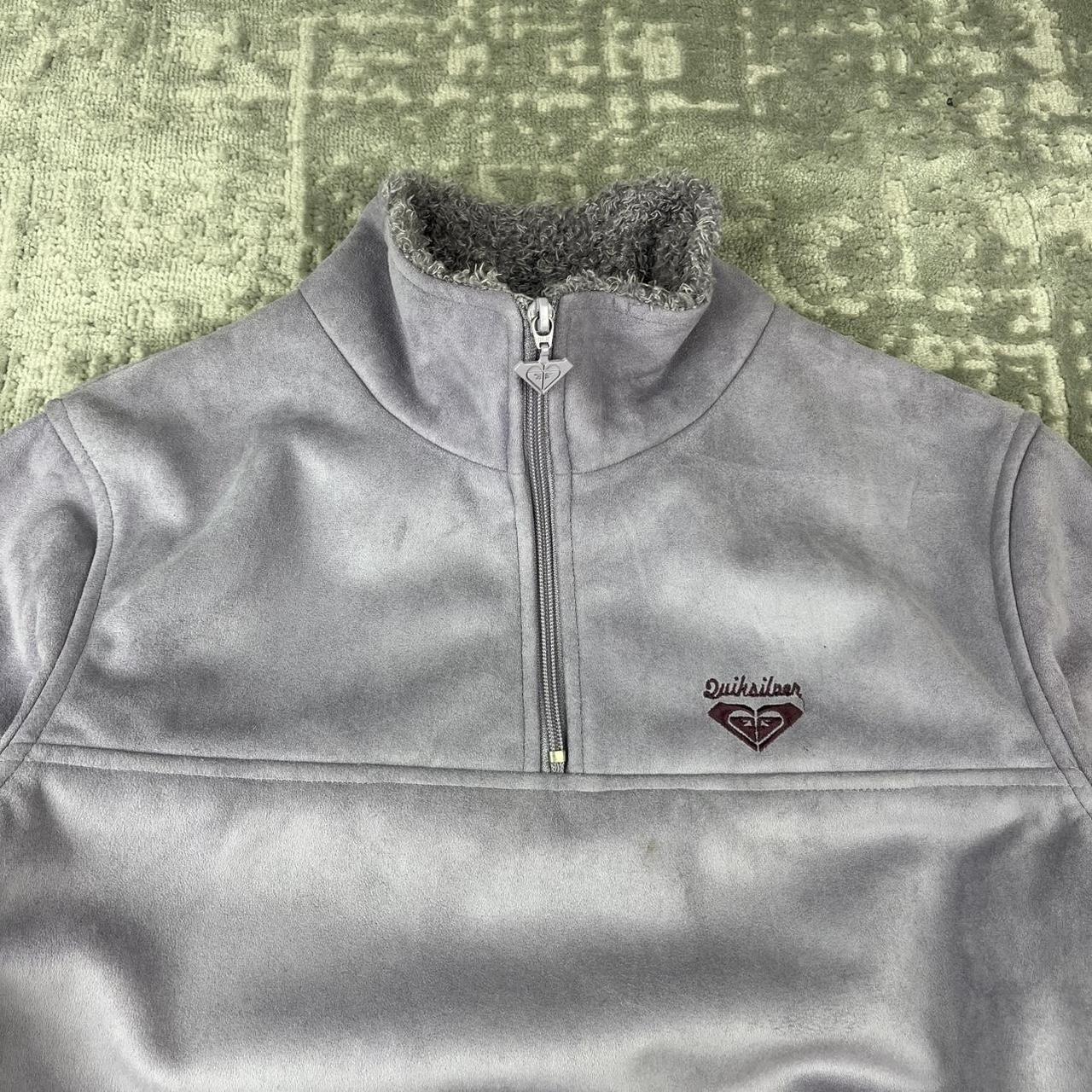VINTAGE Y2K QUIKSILVER QUARTER ZIP FLEECE PURPLE LILAC