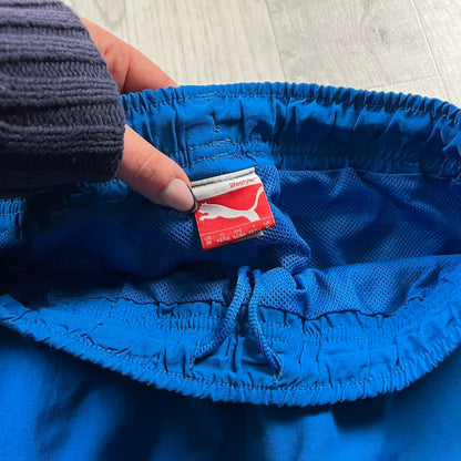 VINTAGE Y2K PUMA BAGGY TRACKSUIT BOTTOMS BLUE