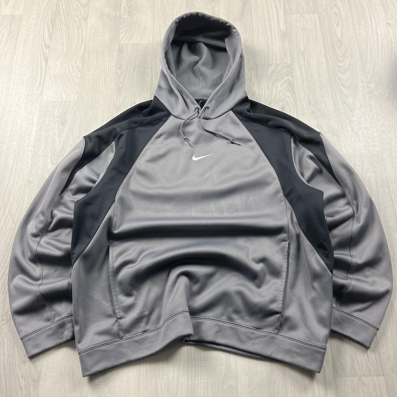 VINTAGE Y2K NIKE HOODIE GREY BLACK