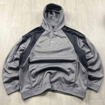 VINTAGE Y2K NIKE HOODIE GREY BLACK