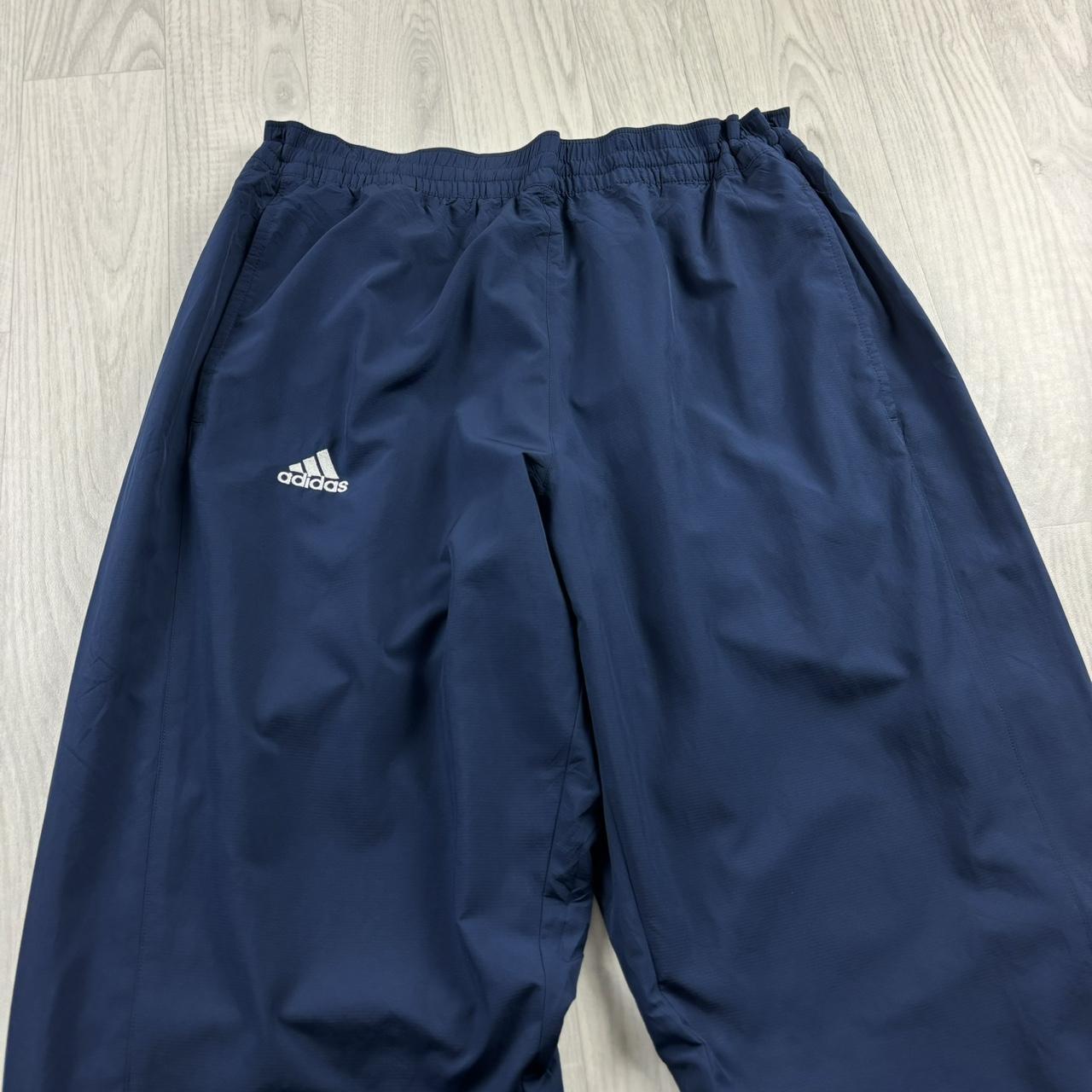 VINTAGE Y2K ADIDAS BAGGY TRACKSUIT BOTTOMS NAVY