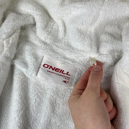 VINTAGE Y2K O’NEILL FLEECE LINED ZIP HOODIE WHITE