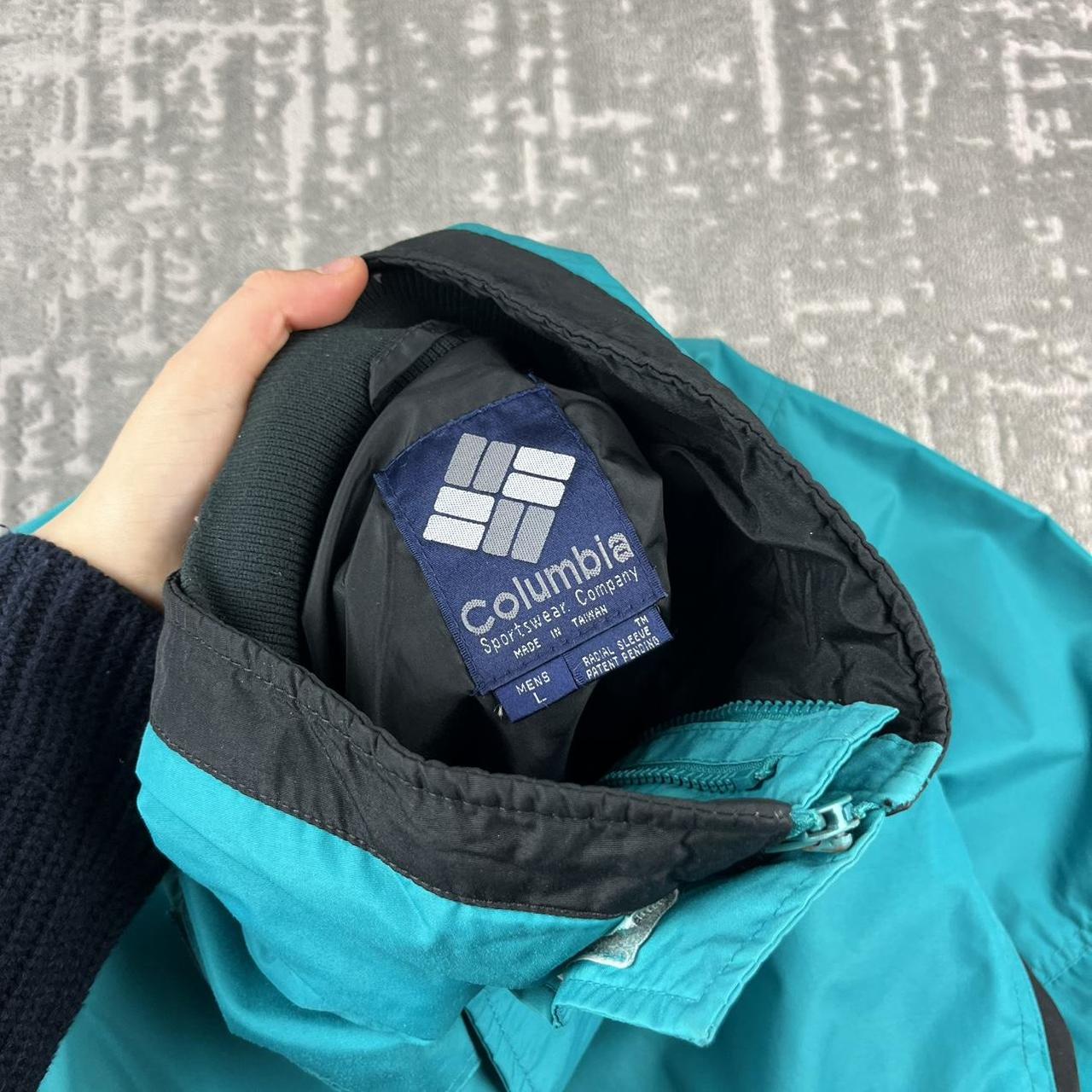VINTAGE 00s COLUMBIA UTILITY BOMBER JACKET TURQUOISE