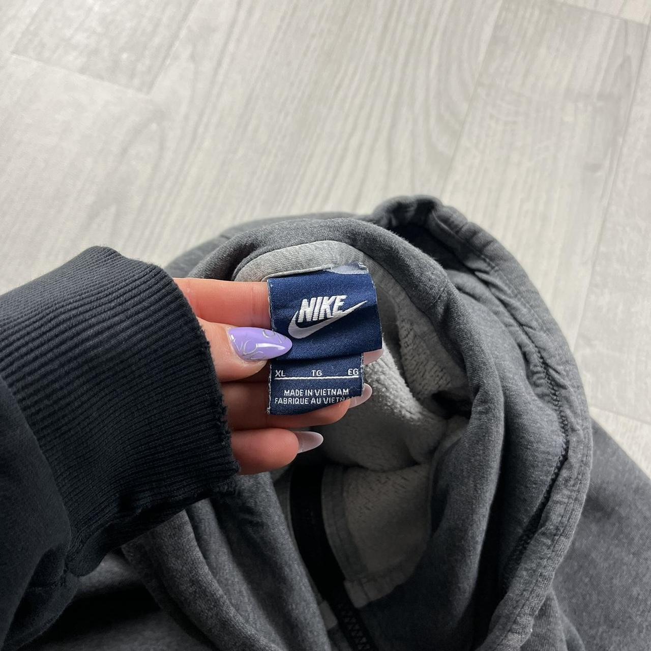 VINTAGE Y2K NIKE ZIP HOODIE GREY