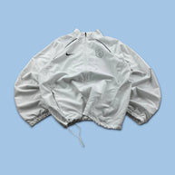 VINTAGE Y2K NIKE WINDBREAKER TRACK JACKET WHITE