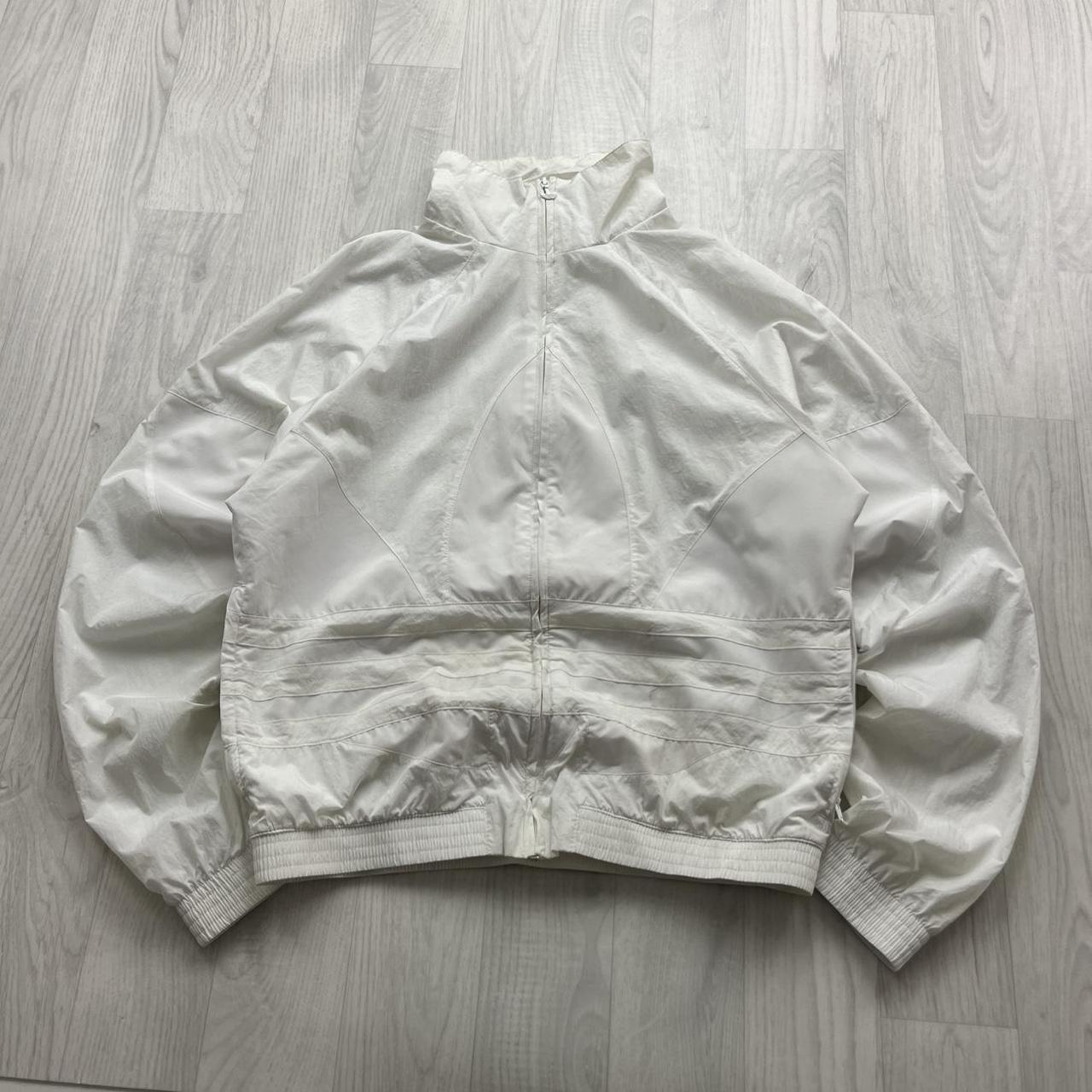 VINTAGE Y2K ADIDAS WINDBREAKER TRACK JACKET WHITE