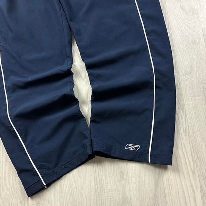 VINTAGE Y2K REEBOK BAGGY TRACKSUIT BOTTOMS NAVY