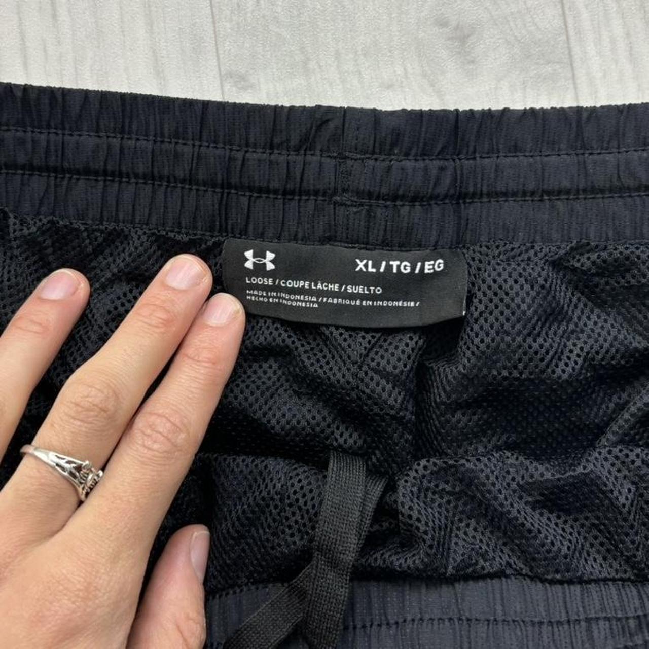 VINTAGE Y2K UNDER ARMOUR BAGGY TRACKSUIT BOTTOMS BLACK