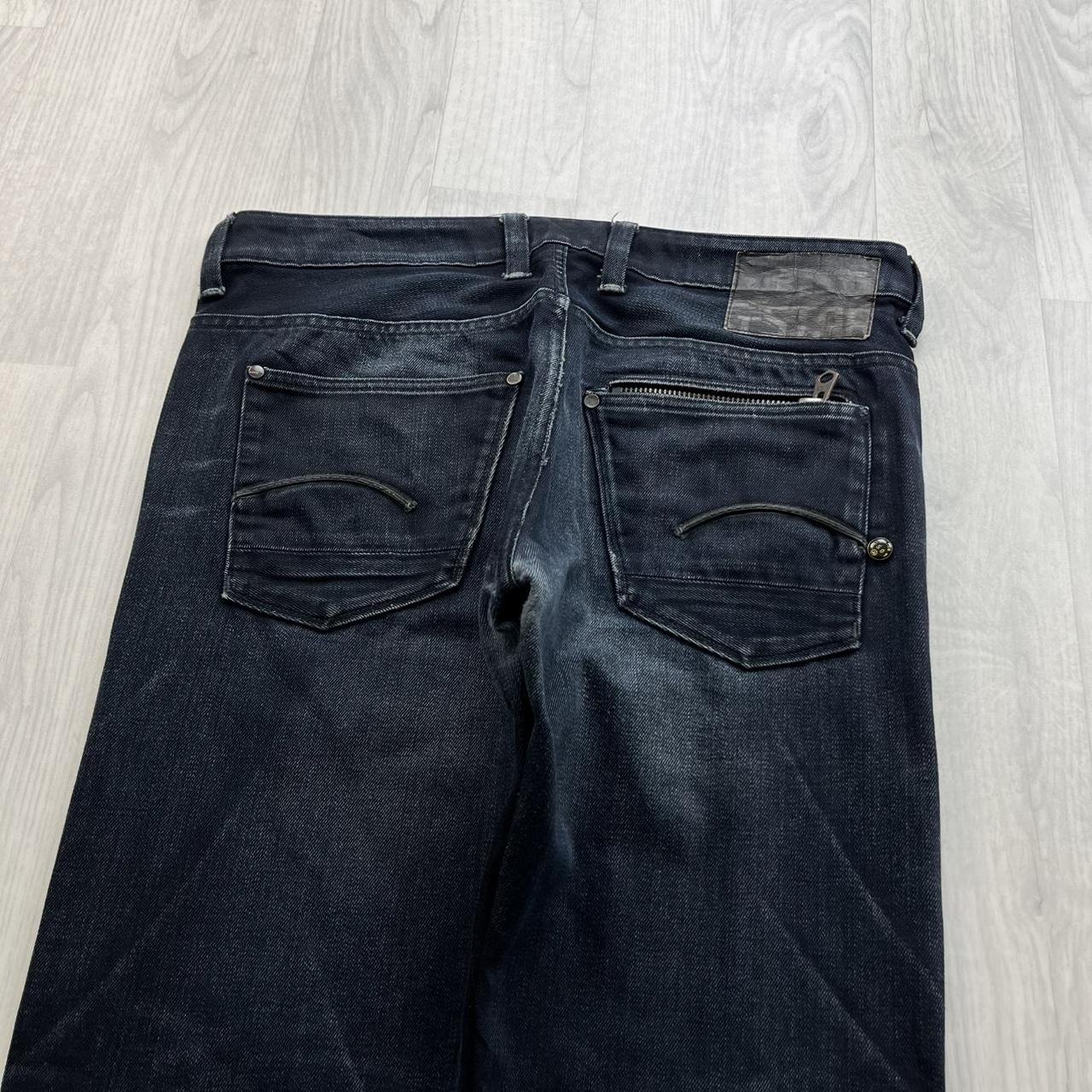 VINTAGE G STAR STRAIGHT LEG JEANS NAVY