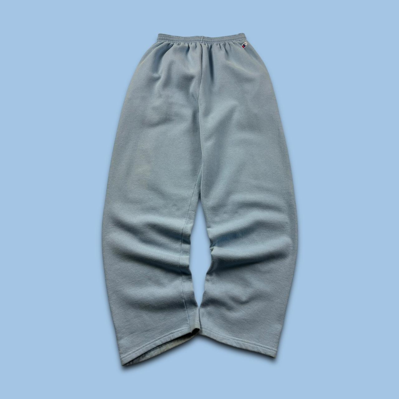 VINTAGE 00s CHAMPION BAGGY COTTON SWEATPANTS BABY BLUE
