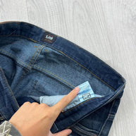 VINTAGE Y2K LEE BOOTCUT BAGGY JEANS NAVY