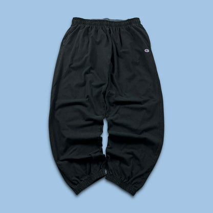 VINTAGE 00s CHAMPION BAGGY LIGHTWEIGHT SWEATPANTS BLACK