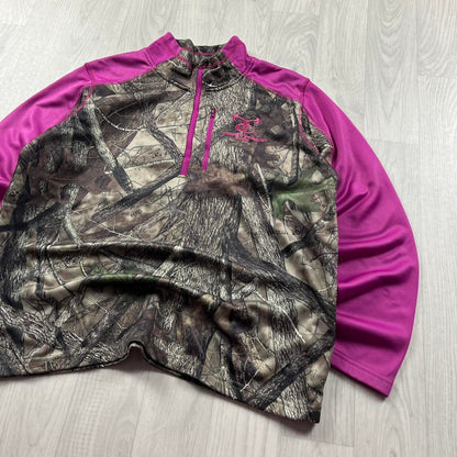 VINTAGE REALTREE ZIP UP SWEATSHIRT CAMO PINK