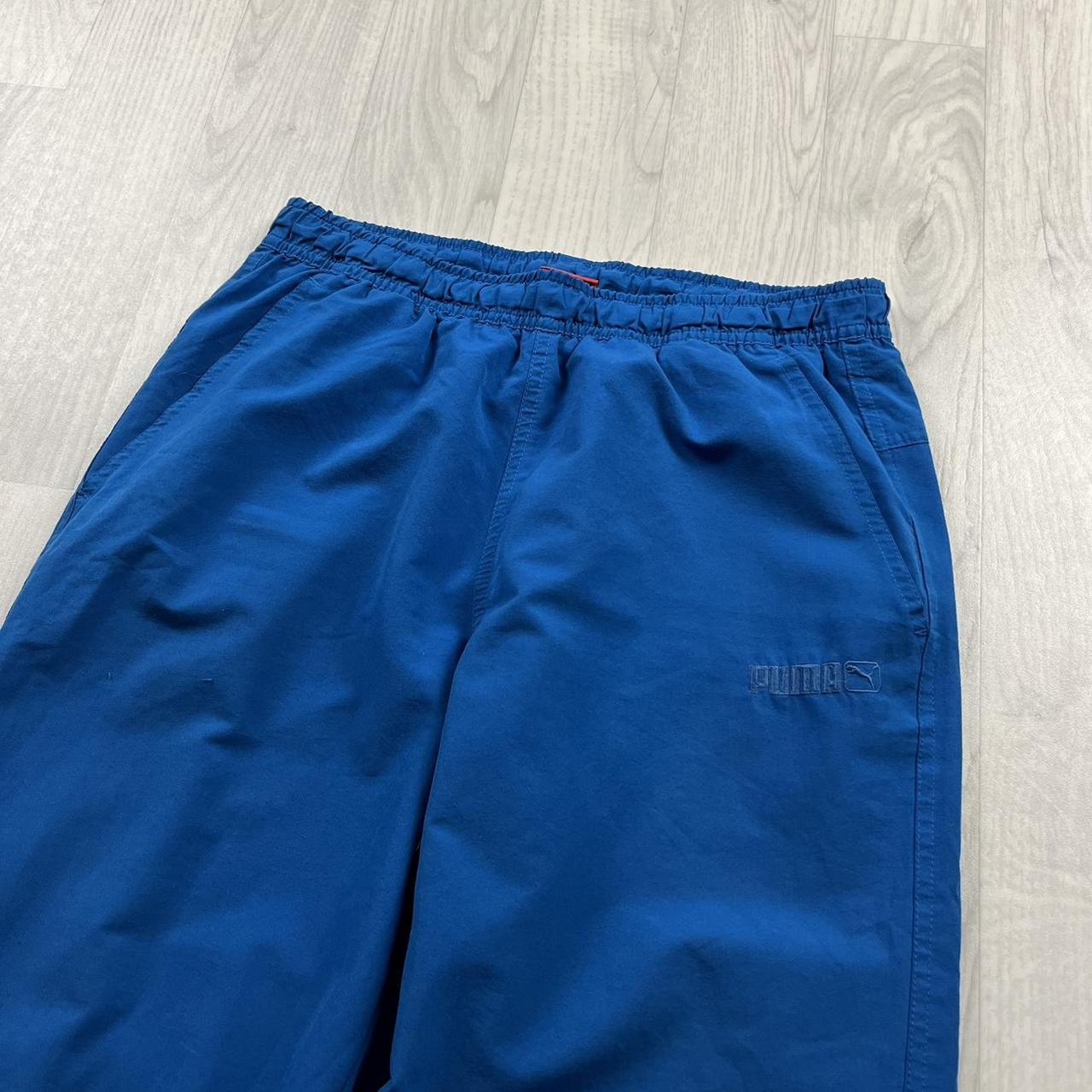 VINTAGE Y2K PUMA BAGGY TRACKSUIT BOTTOMS BLUE
