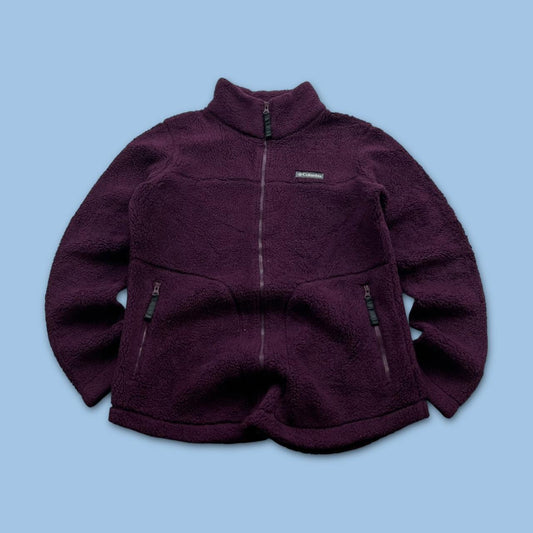 VINTAGE Y2K COLUMBIA FLEECE JACKET PURPLE BURGUNDY