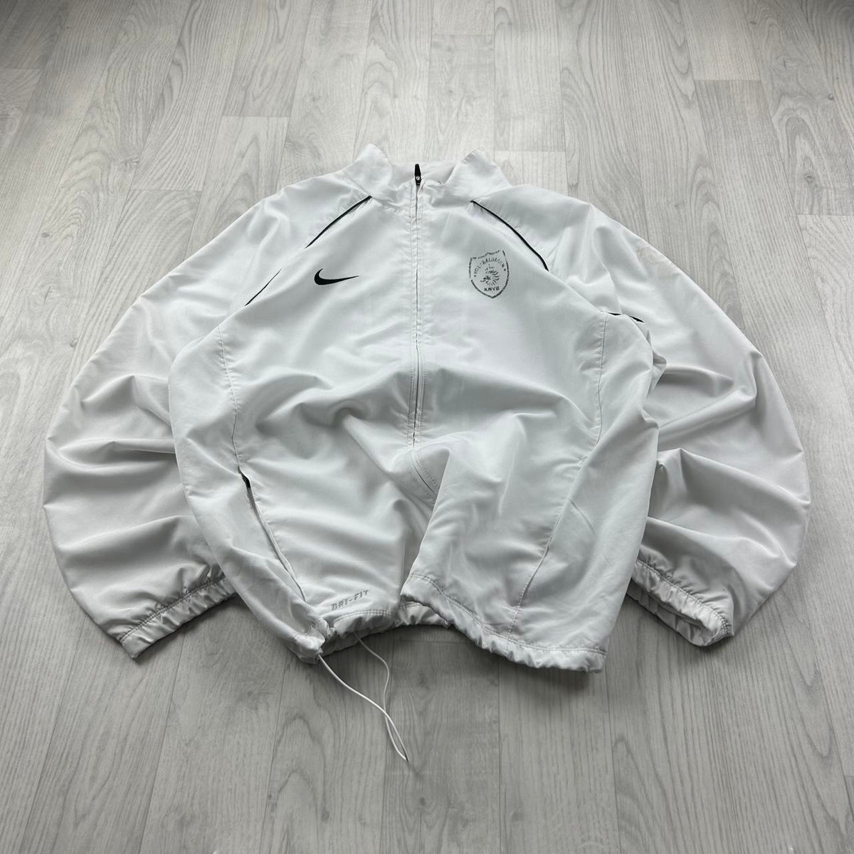VINTAGE Y2K NIKE WINDBREAKER TRACK JACKET WHITE