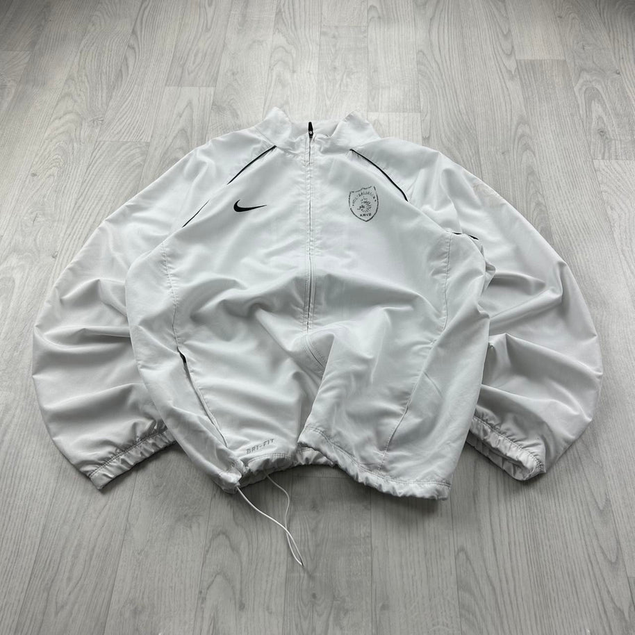 VINTAGE Y2K NIKE WINDBREAKER TRACK JACKET WHITE
