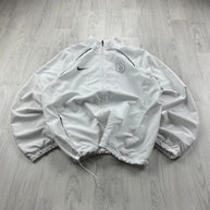 VINTAGE Y2K NIKE WINDBREAKER TRACK JACKET WHITE
