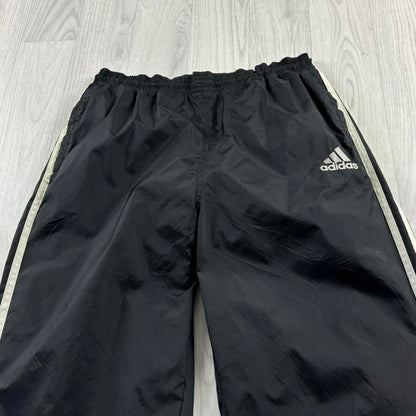 VINTAGE 90s ADIDAS BAGGY TRACKSUIT BOTTOMS BLACK