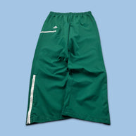 VINTAGE Y2K ADIDAS SIDE STRIPE BAGGY TRACKSUIT BOTTOMS GREEN