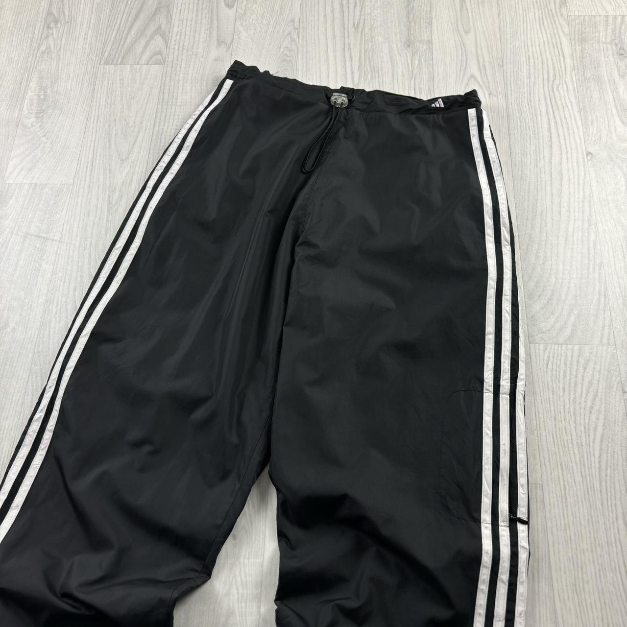 VINTAGE Y2K ADIDAS BAGGY TRACKSUIT BOTTOMS BLACK