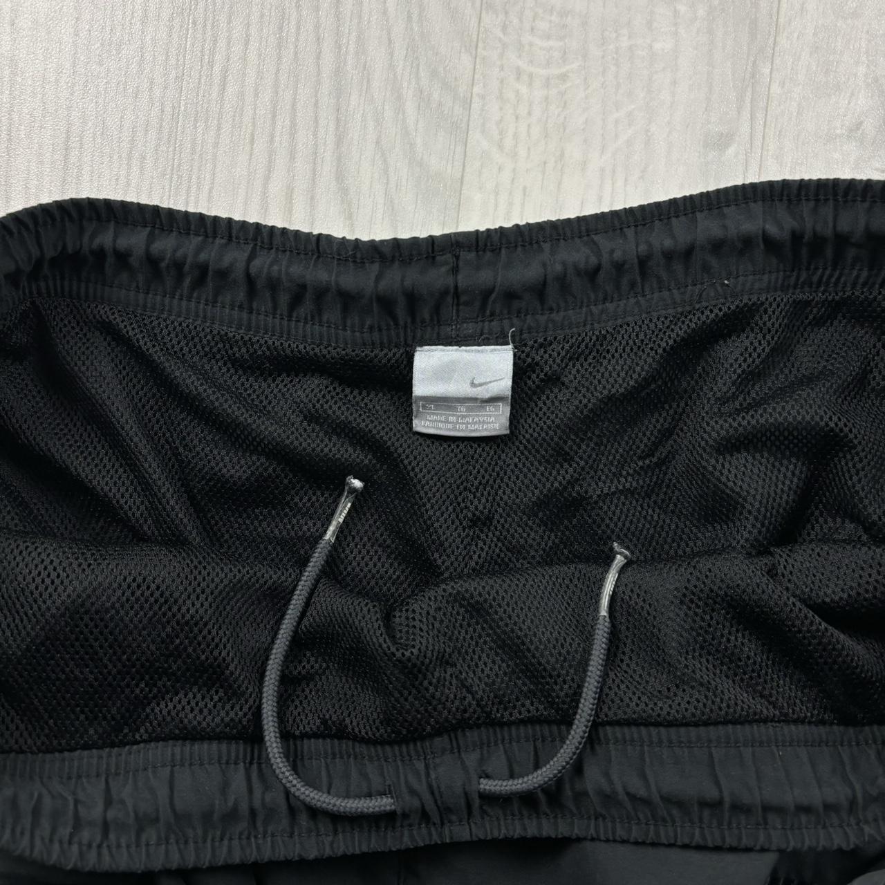 VINTAGE Y2K NIKE CARGO BAGGY TRACKSUIT BOTTOMS BLACK / GREY
