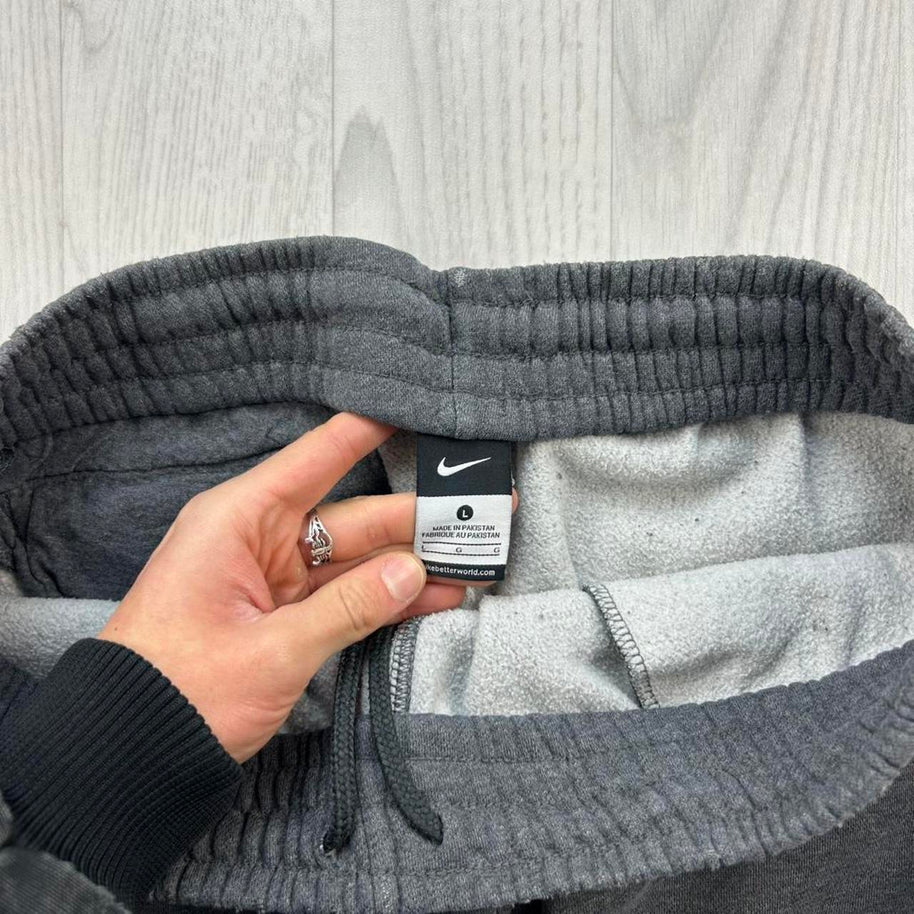 VINTAGE Y2K NIKE BAGGY COTTON SWEATPANTS CHARCOAL GREY