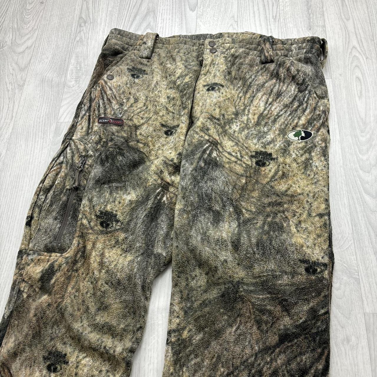 VINTAGE MOSSY OAK REALTREE BAGGY FLEECE CAMO CARGO PANTS